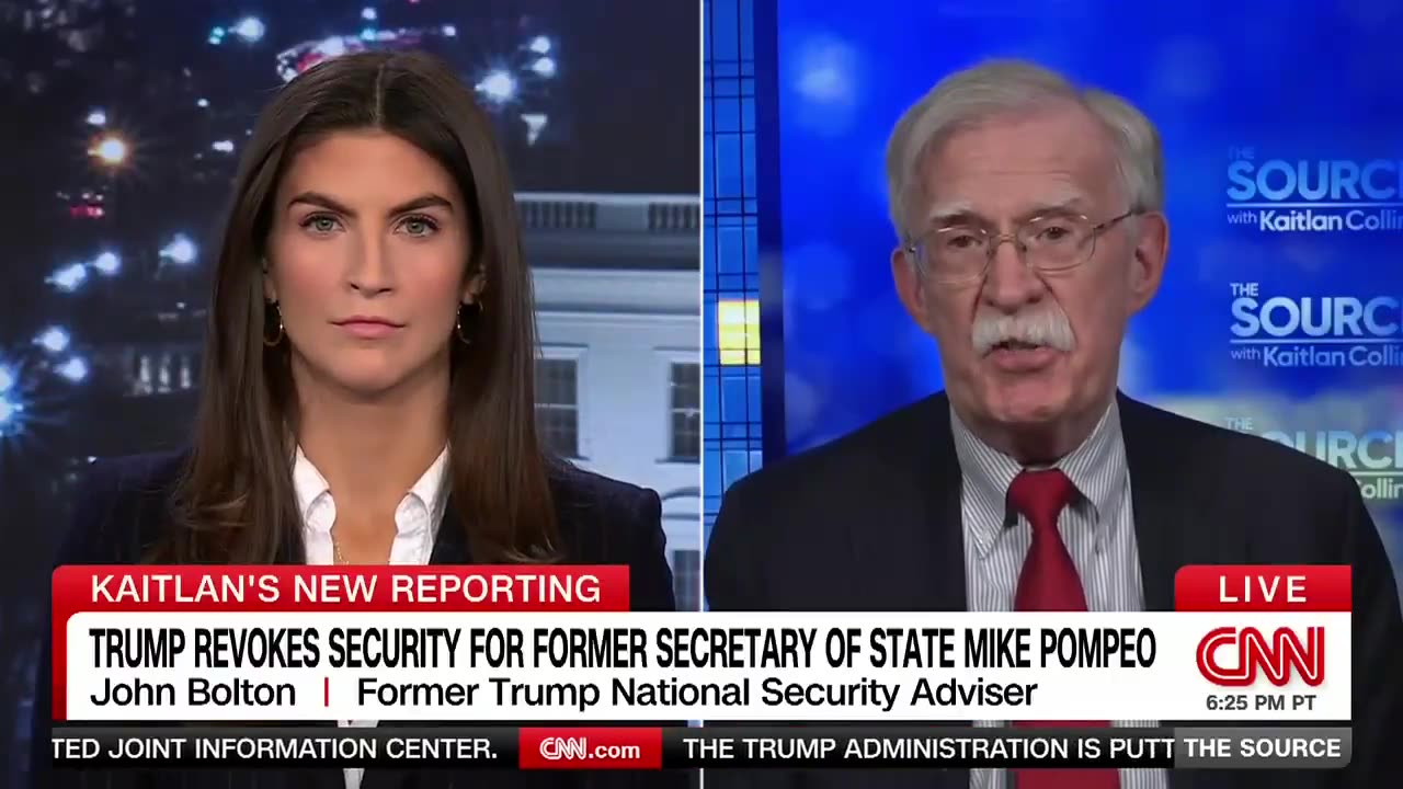 Amb. John Bolton cries about losing his protection