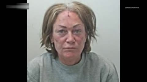 Moment woman who attempted to kidnap a baby in Blackpool is arrested