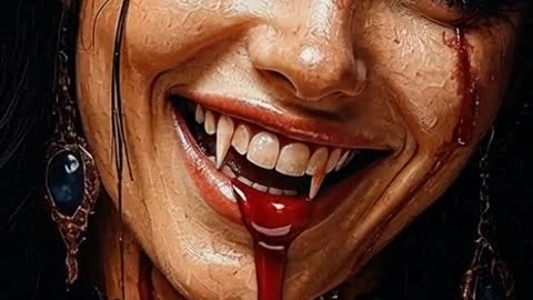 Vampir Traumfrau. Vampire dream woman