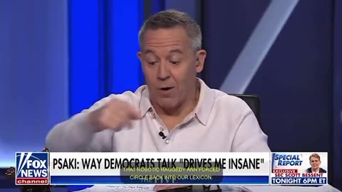 Fox’s Greg Gutfeld calls out Jen Psaki for saying the way Democrats speak drives her insane