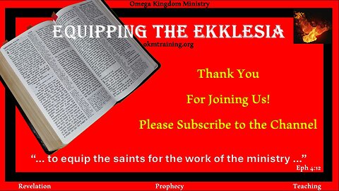 Equipping the Ekklesia - Episode 5 - Israel Update