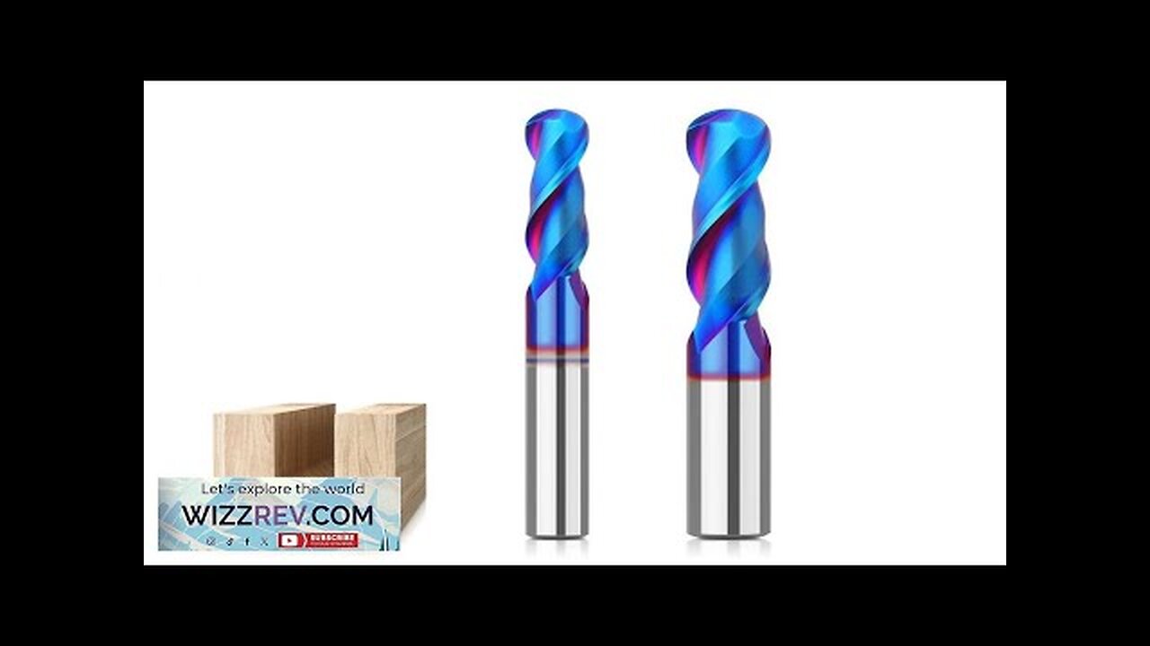 1/4 Inch/6.35mm 8mm Shank Spiral Up Cut Ball Nose End Mill Router Review