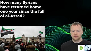 How many Syrians have returned home one year since the fall of al-Assad?