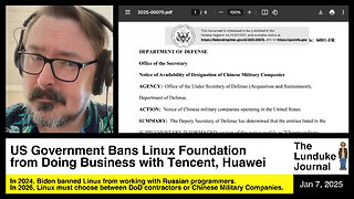 US Government Bans Linux Foundation from Doing Business with Tencent, Huawei