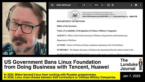 US Government Bans Linux Foundation from Doing Business with Tencent, Huawei