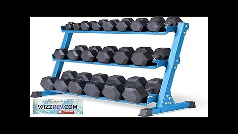 Rep Rubber Hex Dumbbell Sets with Racks. 5-50 5-75 or 5-100 LB Review