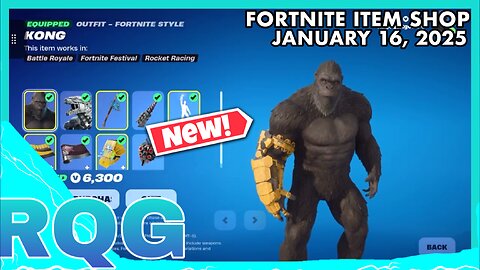 “NEW” MECHAGODZILLA & KING KONG SKINS ARE HERE! FORTNITE ITEM SHOP (January 16, 2025)