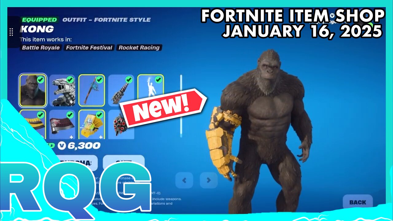 “NEW” MECHAGODZILLA & KING KONG SKINS ARE HERE! FORTNITE ITEM SHOP (January 16, 2025)