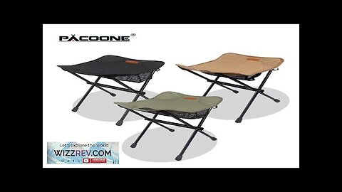 PACOONE Outdoor Portable Folding Stool Aluminum Alloy Minin Storage Chair Camping Fishing Review