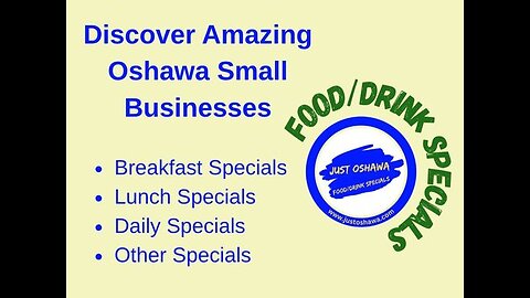 Oshawa Food & Drink Specials: We're Back!