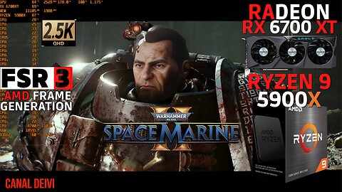 Warhammer 40,000: Space Marine 2 FSR 3 Frame Generation On RX 6700 XT + R9 5900X + 64GB RAM CL16