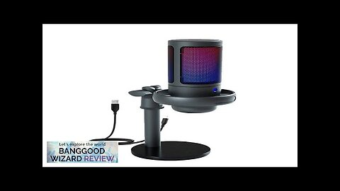 ME6S USB Condenser with RGB Light Metal Microphone Professional Recording Streaming Desktop Review