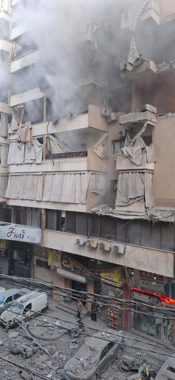 The target of the Israeli airstrike in Beiruts southern suburbs a short while ago is senior