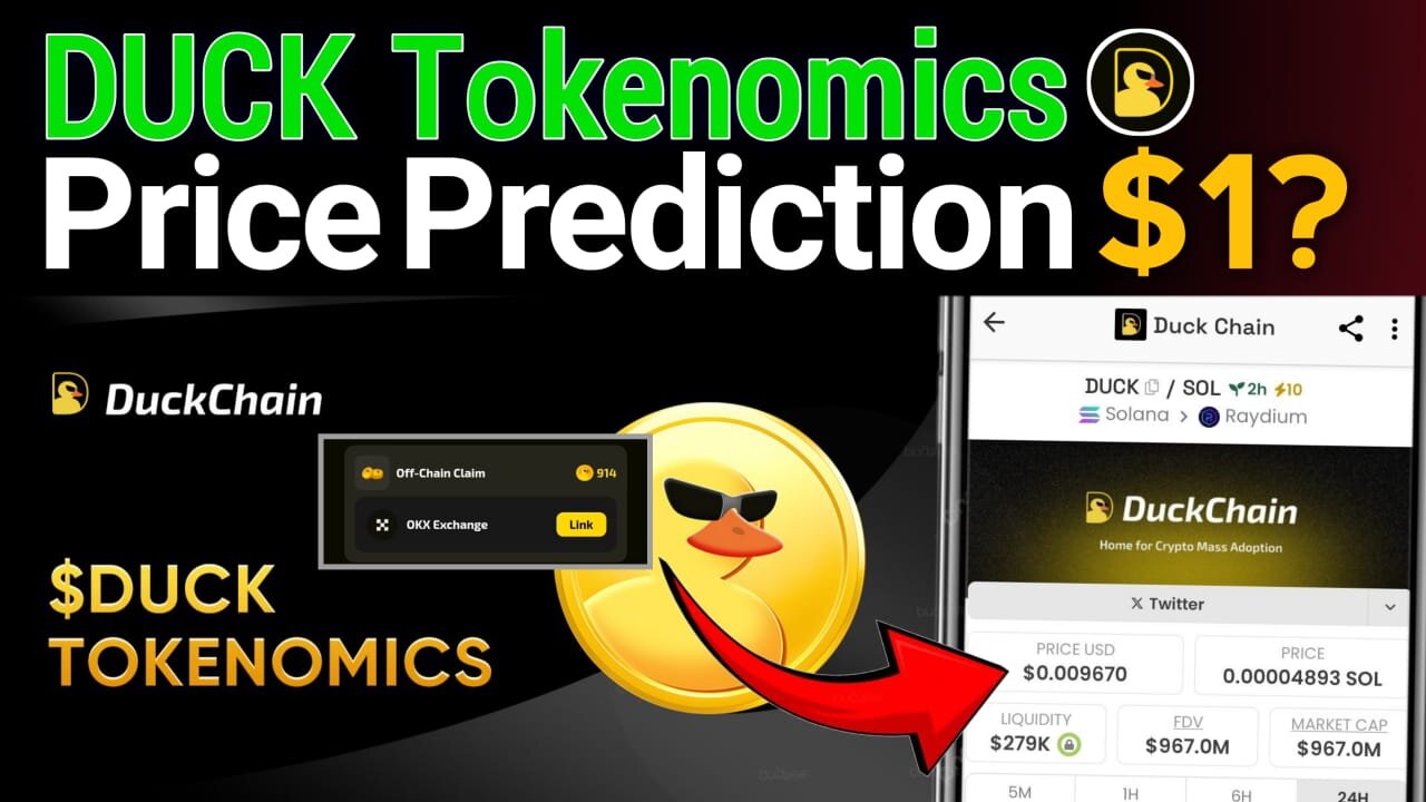 DuckChain Airdrop Tokenomics Review and DUCK Price Prediction Can Hit $1?