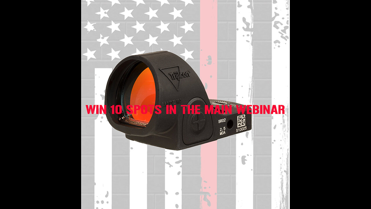 Trijicon SRO MINI #1 FOR 10 SPOTS IN THE MAIN WEBINAR