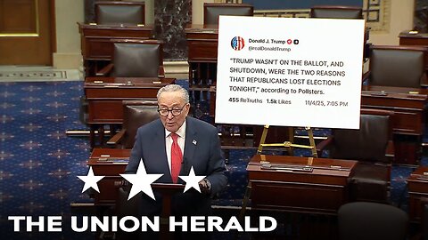 Senate Democratic Leader Schumer Delivers Remarks on 2025 Elections
