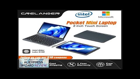 CRELANDER P8 Mini Laptop 8 Inch Touch Screen Intel Lake N100 12GB Review