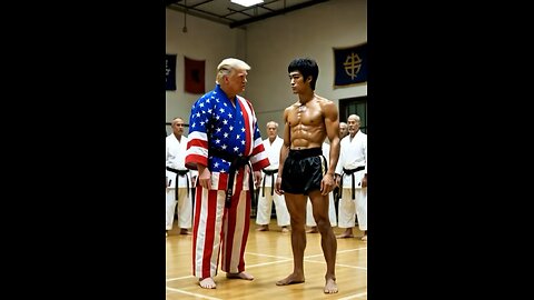 Donald Trump shows off his kung fu skills!