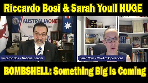 Riccardo Bosi & Sarah Youll HUGE Intel Oct 9: "BOMBSHELL: Something Big Is Coming"