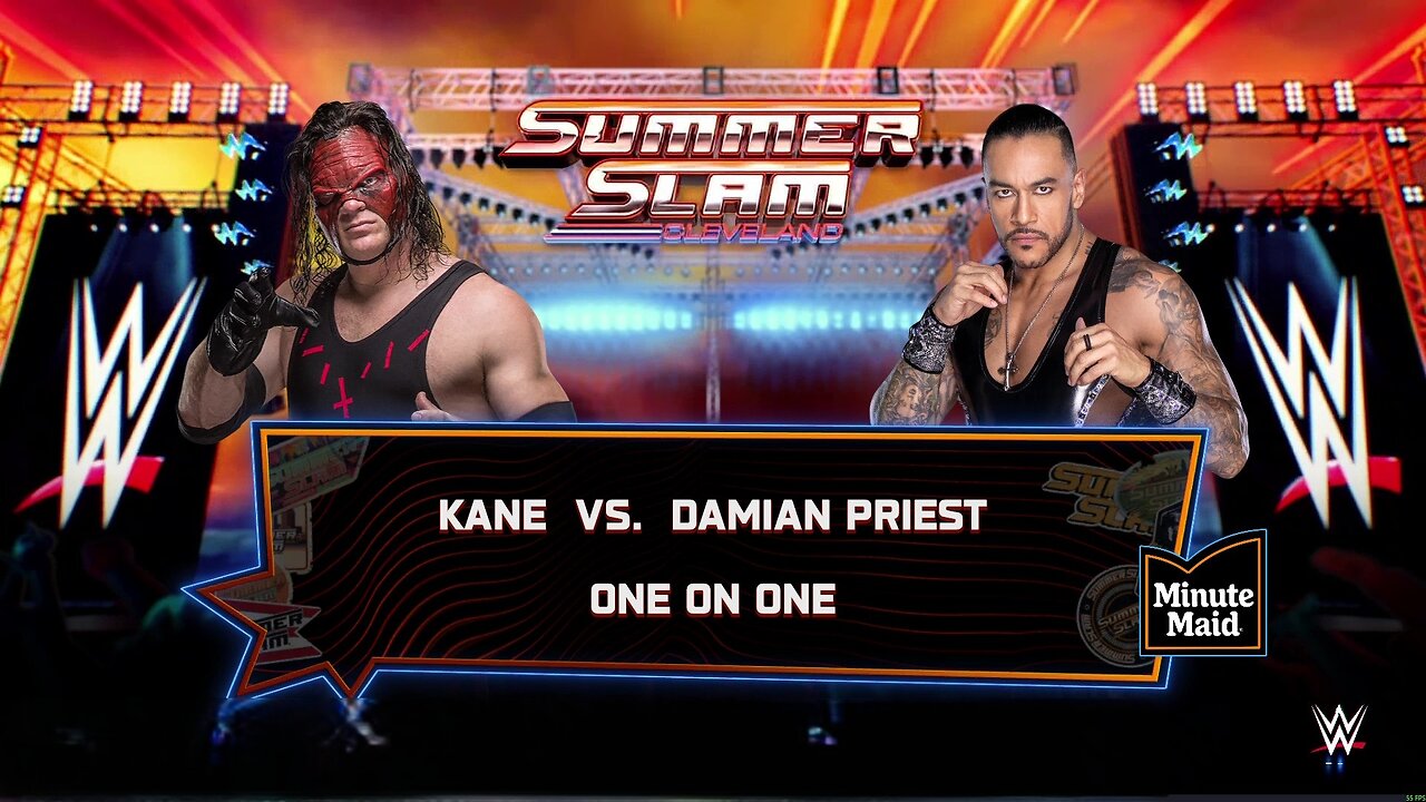 WWE 2k25 Kane vs Damian Priest