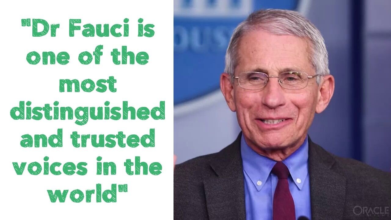 "Dr Fauci is one of the most distinguished and trusted voices in the world"