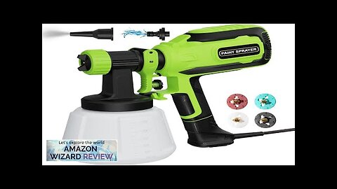 Paint-Sprayer 700W HVLP Spray Gun with Cleaning & Blowing Joints 4 Nozzle Review