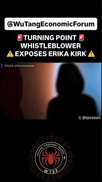 Turning Point Whistleblower Exposes Erika Kirk?!