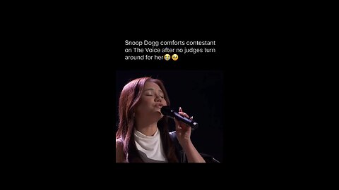 Wholesome moment between Snoop and a contestant on The Voice #thevoice #snoopdogg #wholesome