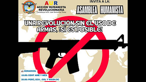 UNA REVOLUCIÓN SIN EL USO DE ARMAS, ¡SÍ ES POSIBLE!