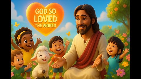 God So Loved the World | Lyric Lambs Bible Song for Kids