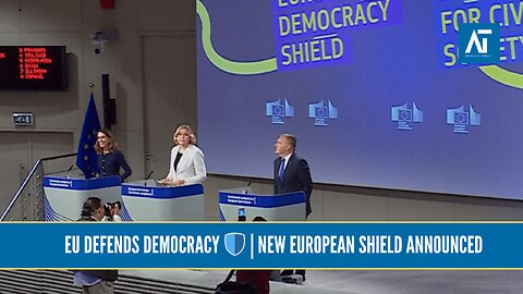 EU Launches Democracy Shield | Henna Virkkunen & Michael McGrath | Europe Politics | AT World News