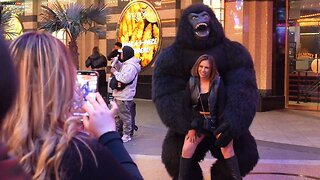 I Think She Just Got 'Me Tooed' By A Dude In A Gorilla Suit