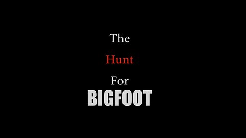 The Hunt For Bigfoot
