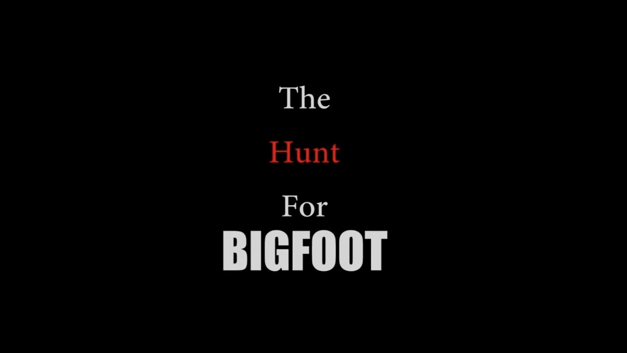 The Hunt For Bigfoot