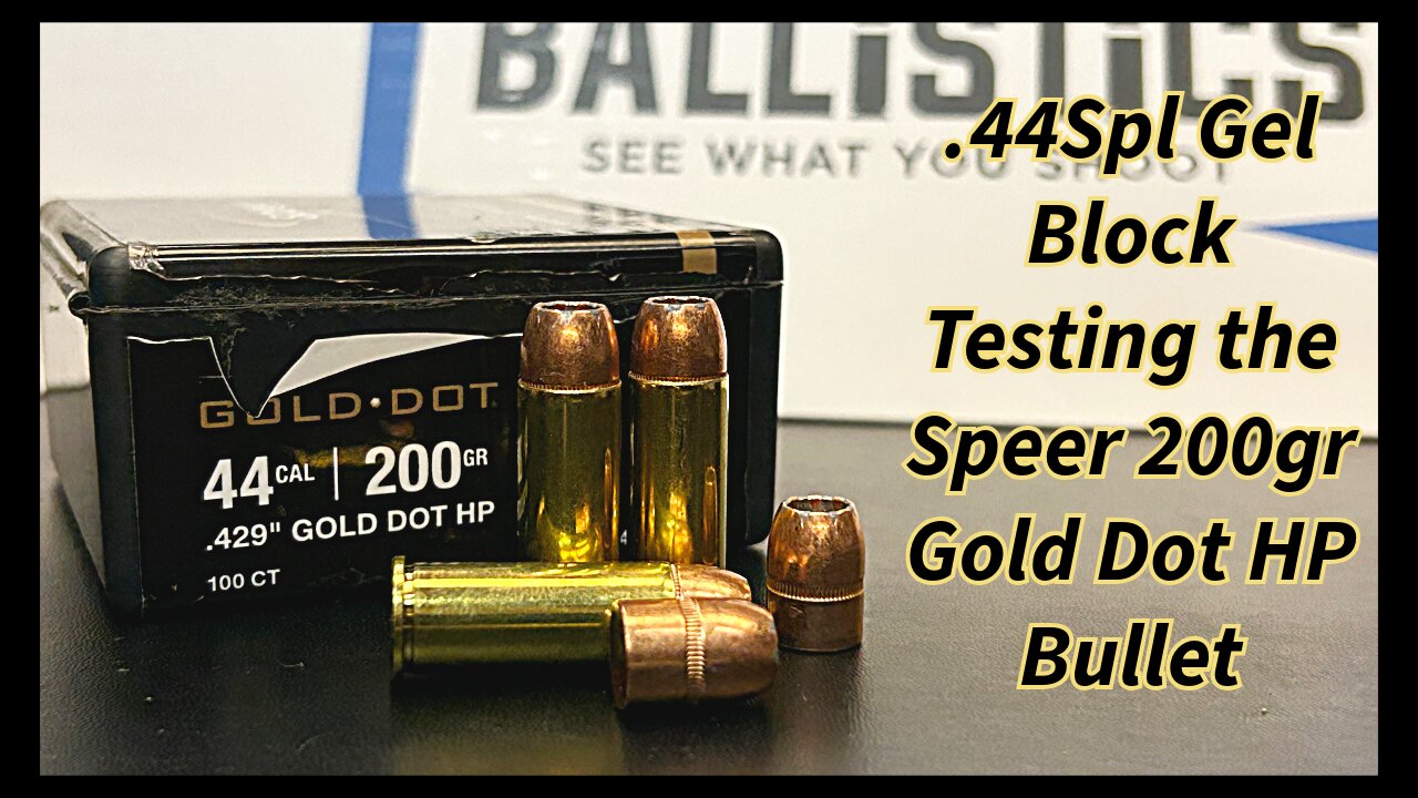 .44 Spl Gel Block Testing the Speer 200gr Gold Dot HP Bullets.