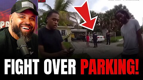 Neighbors FIGHT over parking spot man goes crazy and drives car into house 🤣