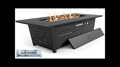 43 Inch Gas Fire Pit Table 50000 BTU Propane Pits for Outside Review