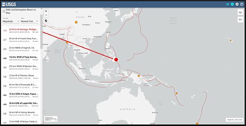 WOAH!! Yet ANOTHER ONE!! 7.4 EQ IN THE PHILLIPINES!!!
