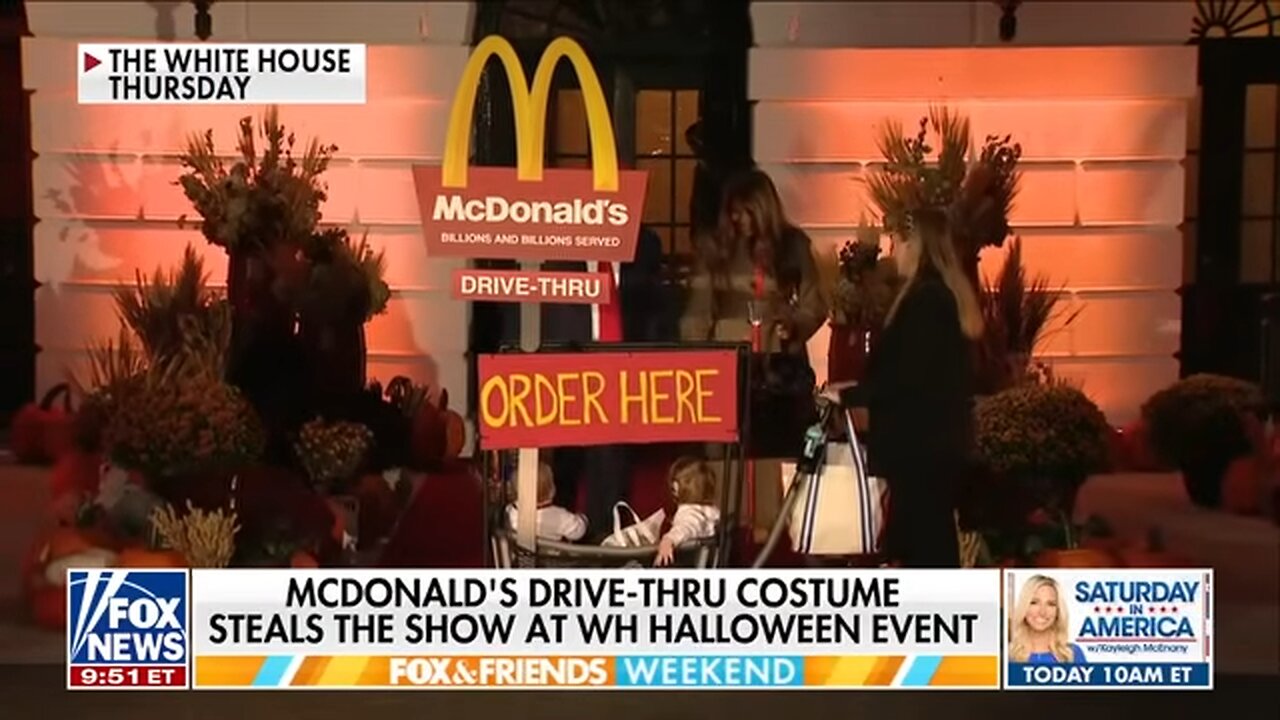 ‘LOVIN’ IT’: McDonald’s drive-thru costume steals the show at White House Halloween event