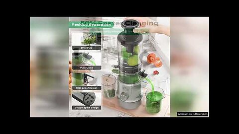 Bear Masticating Juicer Machine Slow Cold Press Juicer with 4.1in Large Review