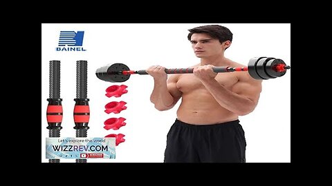 Dumbbell Bar with Barbell Buckle Barbell Bar Threaded Dumbbell Handles Powerlifting Fitness Review