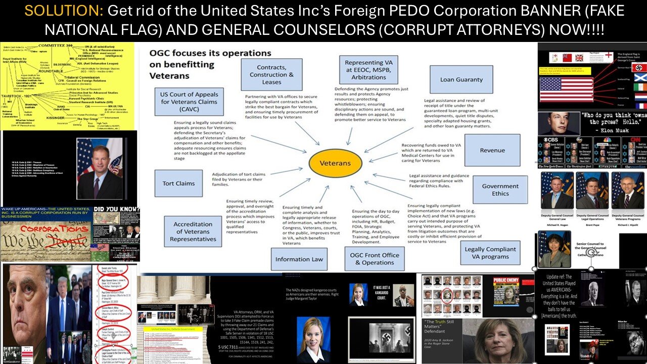 SOLUTON: STOP LYING - TAKE THE FAKE USA INC BANNER DOWN AND FIRE ALL CORRUPT OFFICERS OF THE COURT