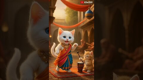 Cat ka funny dance