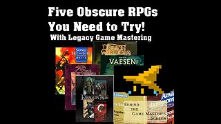 5 Obscure Games you should check out!