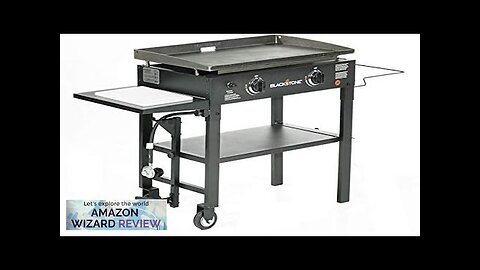 Blackstone 1853 Flat Top Gas Grill 2 Burner Propane Fuelled Rear Grease Review