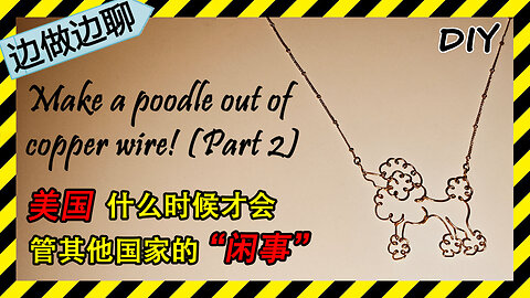 第80期 Issue 80 poodle Part 2 dog pet pendant DIY handmade copper wire tutorial 美国 委内瑞拉 伊朗 中国 帮助