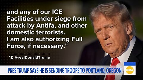 Trump says he's sending troops to Portland to protect ICE facilities 