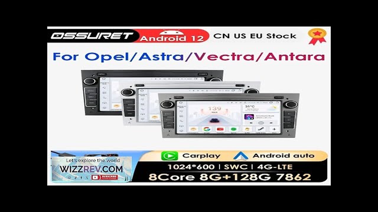 2 Din Android 12 Car Radio For Opel Corsa C Signum Vivaro Review