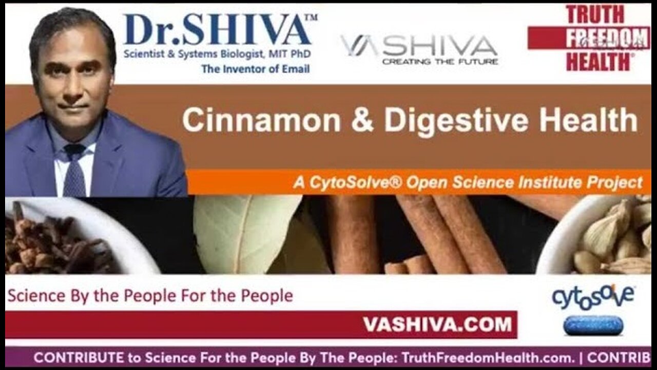 Dr.SHIVA™: Cinnamon on Digestive Health @CytoSolve® Systems Analysis(2/22)