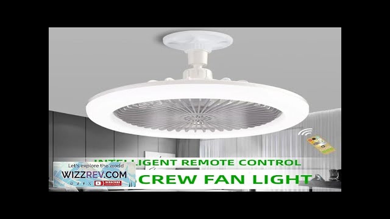 Rotatable 3in1 Ceiling Fan with Remote Control Lighting Lamp E27 Converter Base Review